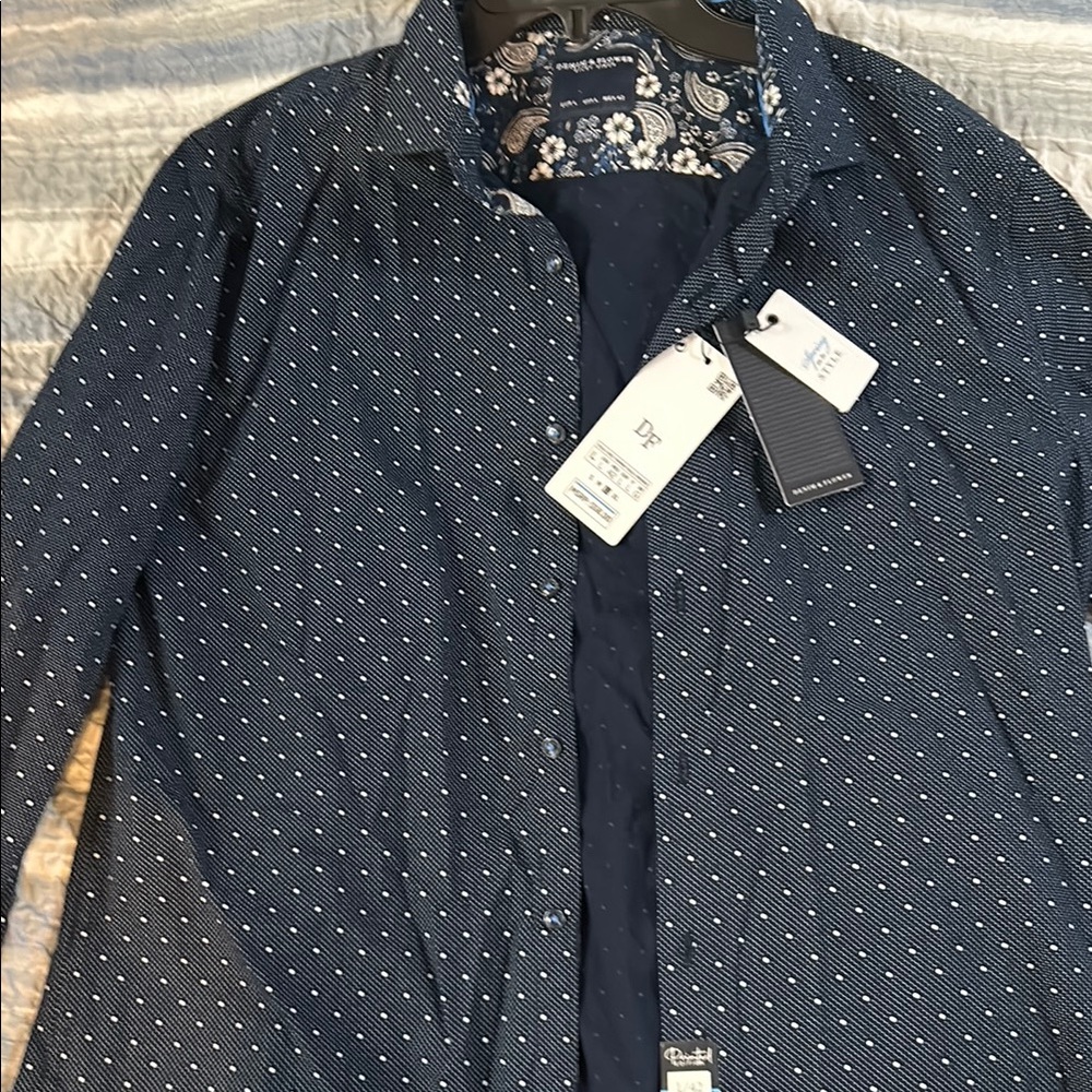 Robert Graham Dark Blue Patterned Shirt
